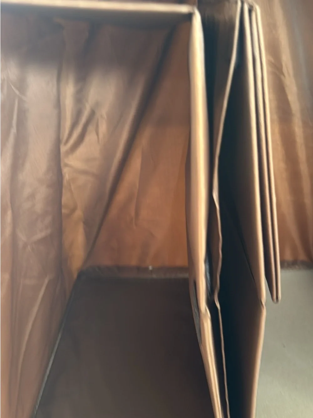 Source Unknown Brown Hanging Fabric Closet Organizer with Multiple Cubes